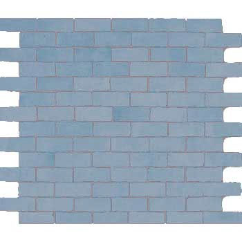 Mosaic House Moroccan tile Breeze SQ 20 Sea Blue  solid zellige, mosaic, zellij, field, pattern, glaze, simple, classic, bricks 